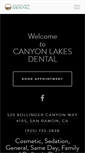 Mobile Screenshot of canyonlakesdental.com